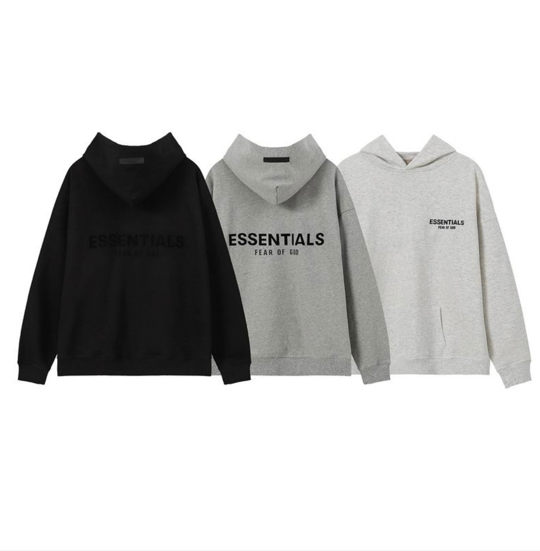 FEAR OF GOD ESSENTIALS PULLOVER CHEST LOGO HOODIE